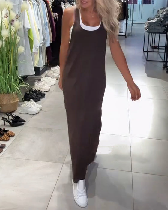 Kjole Slimmende Selger Casual