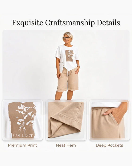 Set Kort Erme T-Skjorte Og Shorts