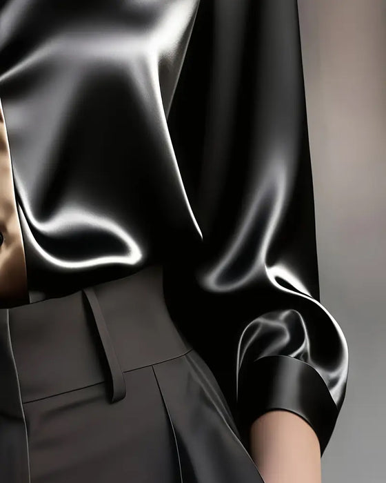 Skjorte Moteriktig Forretningssateng Fargeblokk