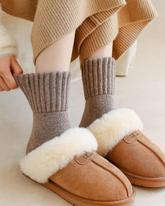 Dame Sokker I Merinoull Til Støvler