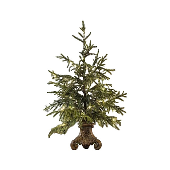 Opplyst bordjulegran