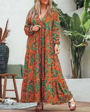 Kjole Bohemiansk Stil Lang