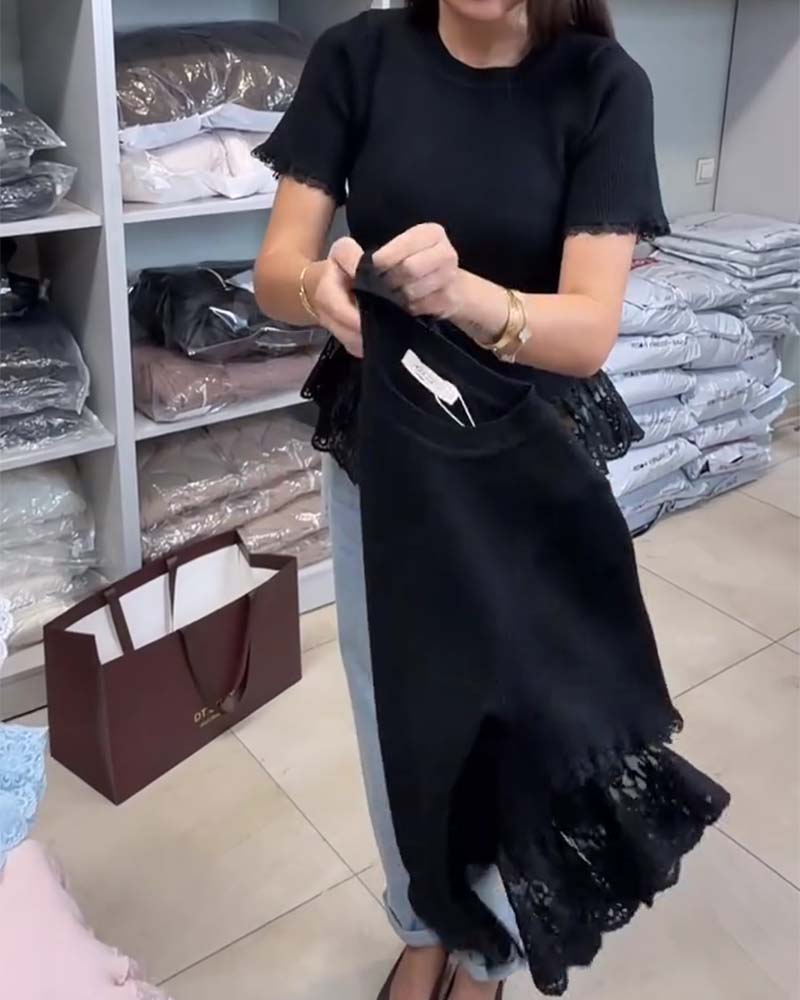 Topp Ensfarget Lappeteknikk Ribbestrikket