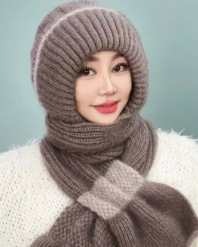 Dame Vindtett Hatt Med Ørebeskyttelse