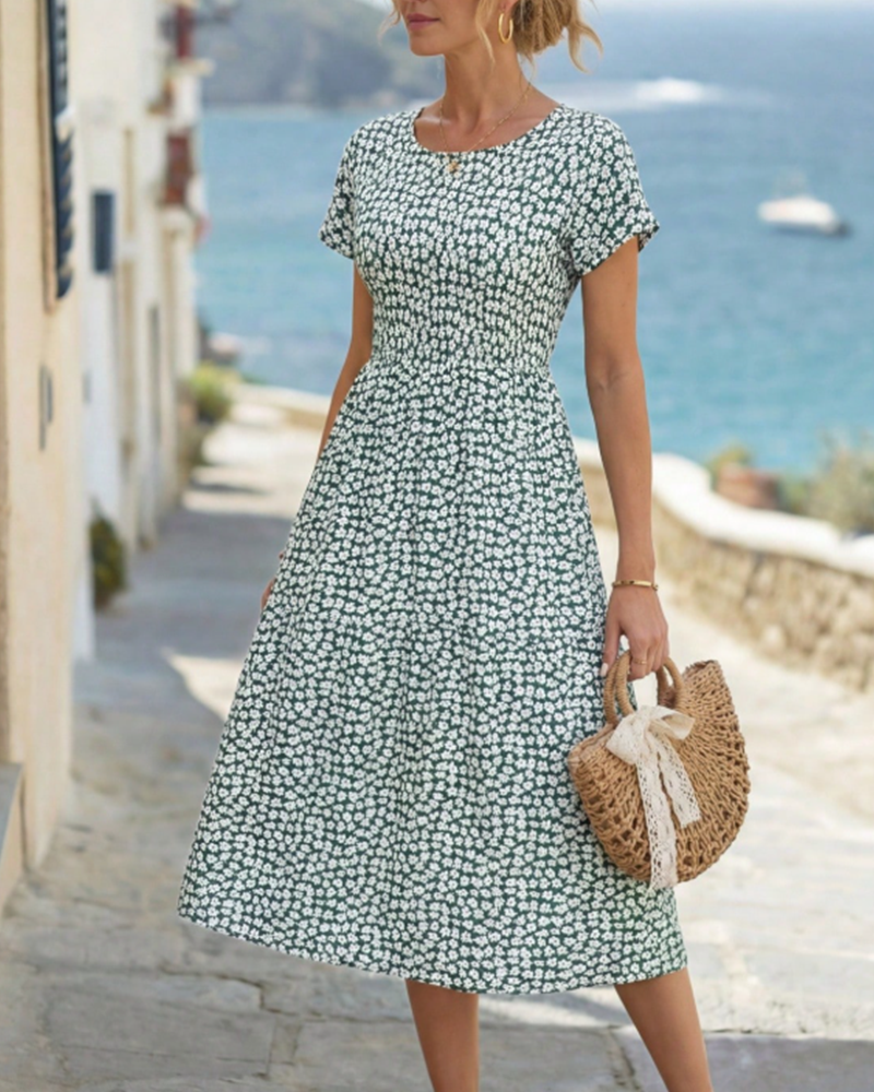 Kjole Liten Blomstret Midje