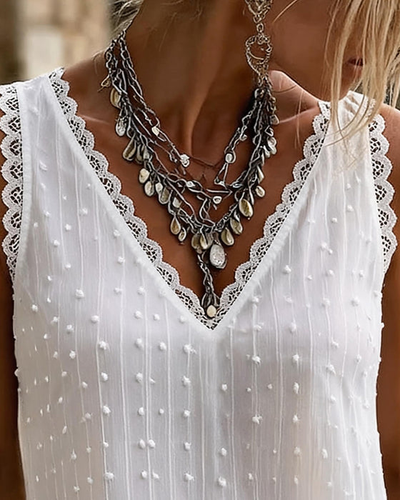 Tank Top Blondekant Jacquard