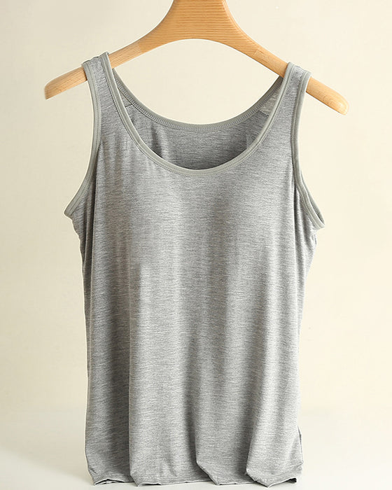 Cami Topp Én Del Ensfarget Grunnplagg