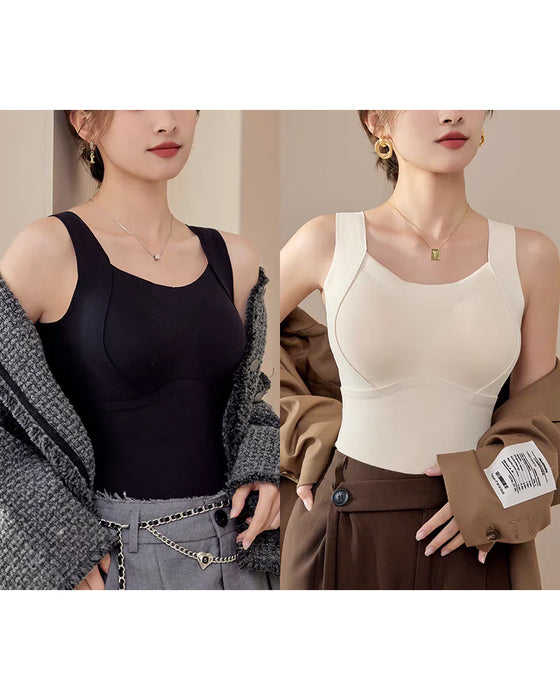 Bra Kvinner Termisk Tank Topper Med Innbygd