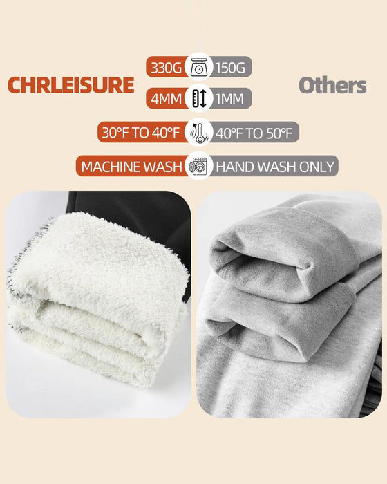 Leggings Varm Høy Midje Koselig Fôret