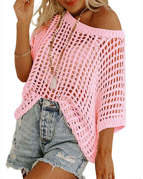 Fem Årmløftende Åpen Veving Stranddekking