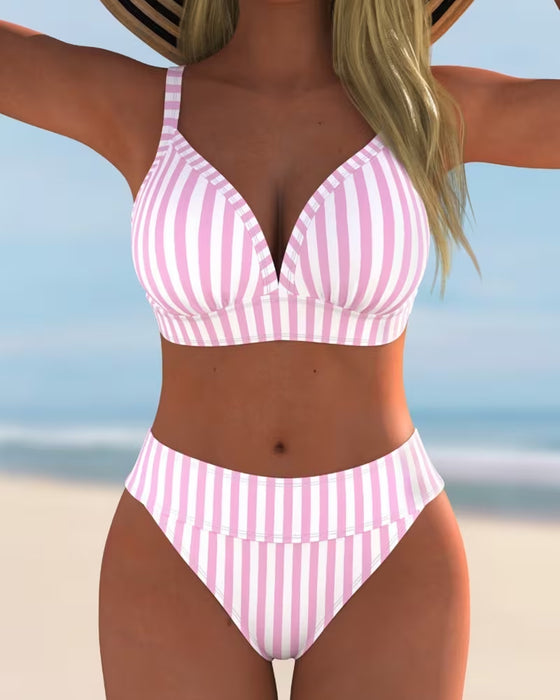 Bikinis Stripet Todelt