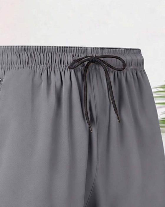 Shorts Dragsnor Glidelås Elastisk Midje