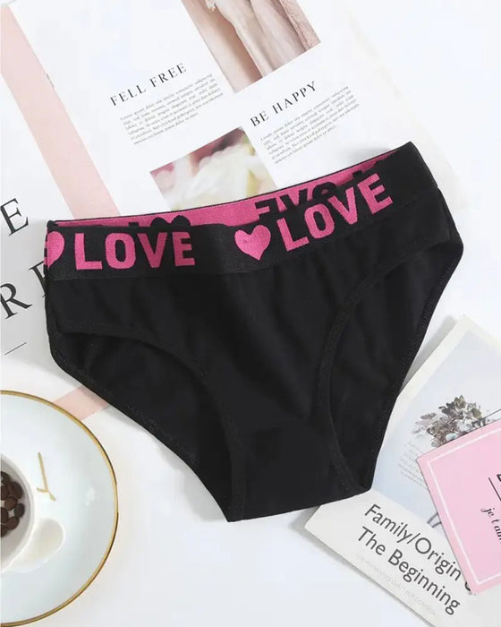 Truser Hjertemønster Lav Midje