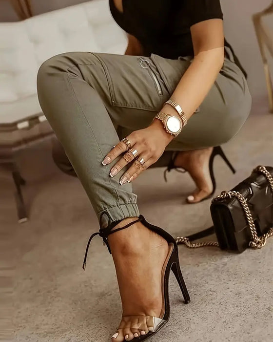 Cargobukser Midje Lommer Oppbrettet