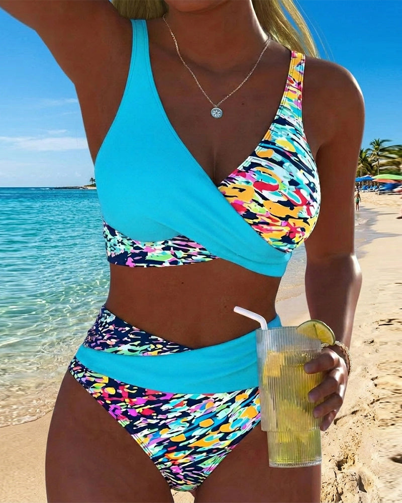 Bikini Med Kryssede Stropper Bh-Stil
