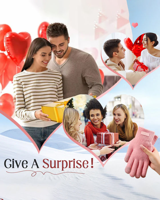 Varme Termiske Strikk Berøringsskjerm Hansker