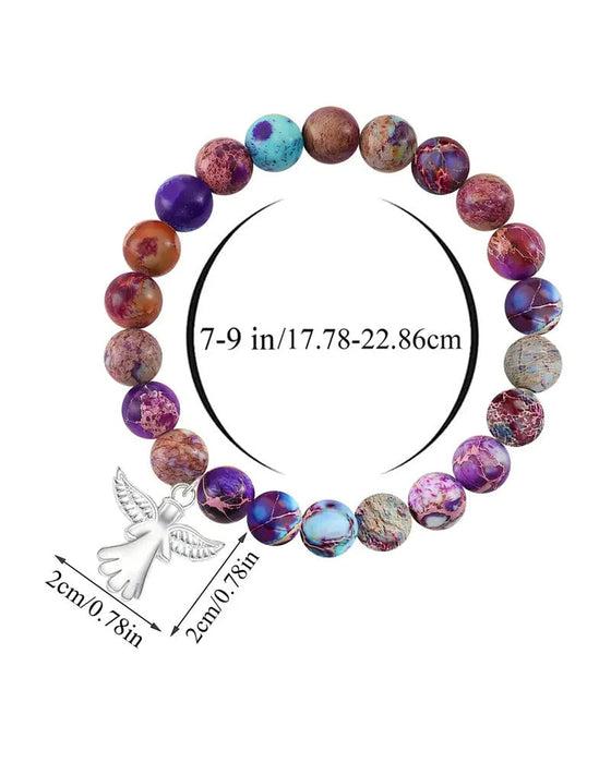 Englevinger helbredende krystallarmbånd