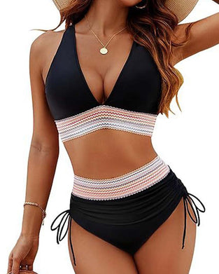 Ferie Bikini V-Hals Med Snøring
