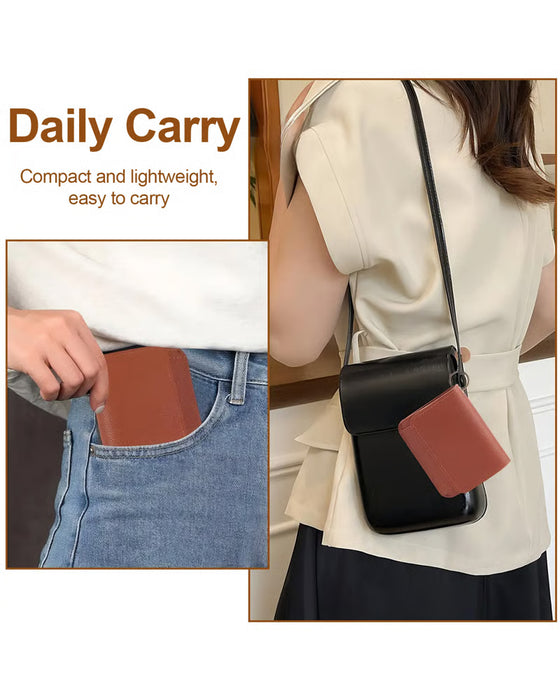 Damelommebok Elegant Minimalistisk Kort Modell