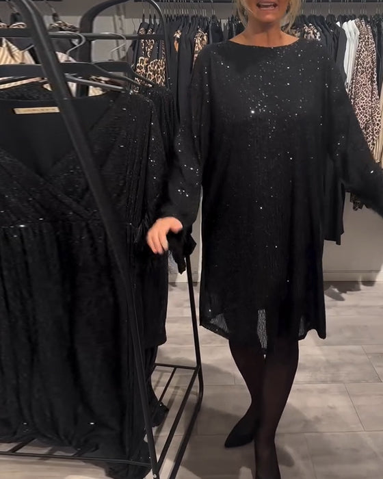 Kjole Elegant Ryggløs Paljett Med Stropper