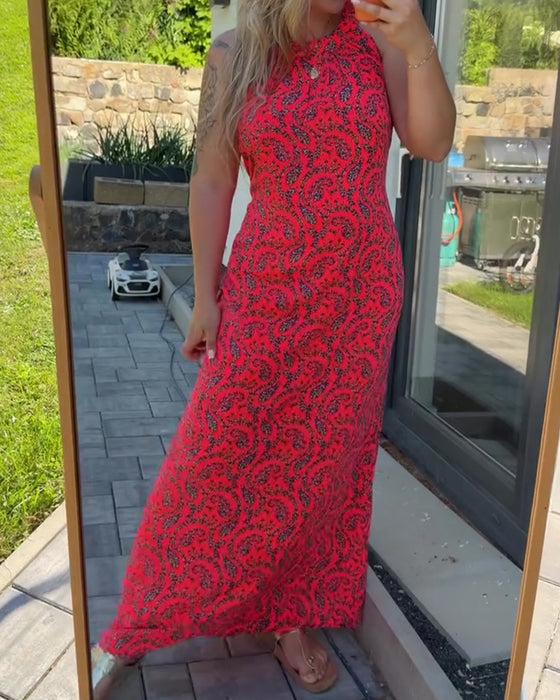 Kjole Halter Ermeløs Figursydd