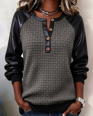 Topp Patchwork Raglanerm