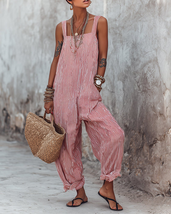 Jumpsuit Bred Stropp Stripede Overall