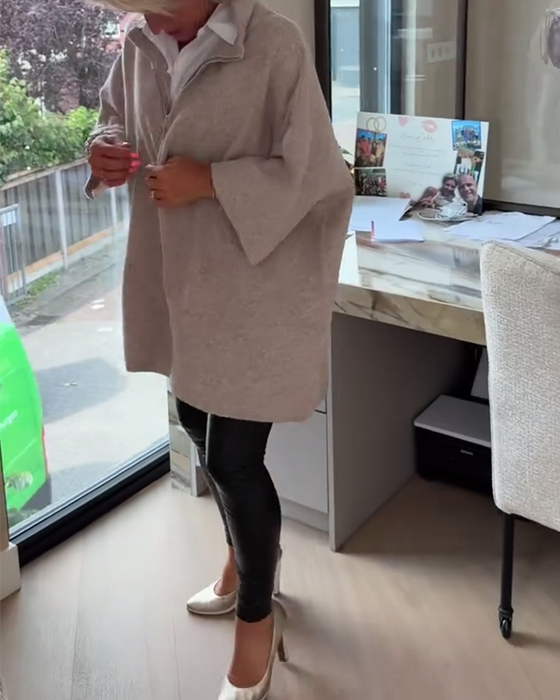 Genser Ståkrage Halv Glidelås Løs