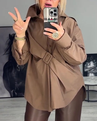 Bluse Designer Løs Jakkeslag