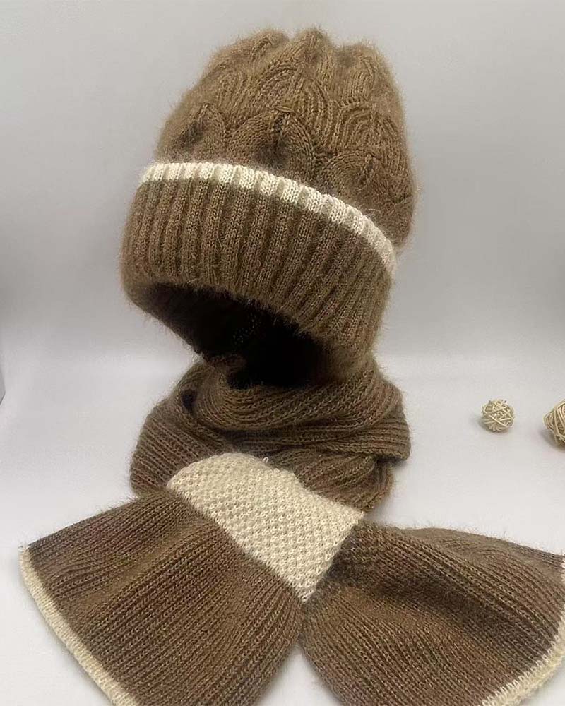 Dame Vindtett Hatt Med Ørebeskyttelse