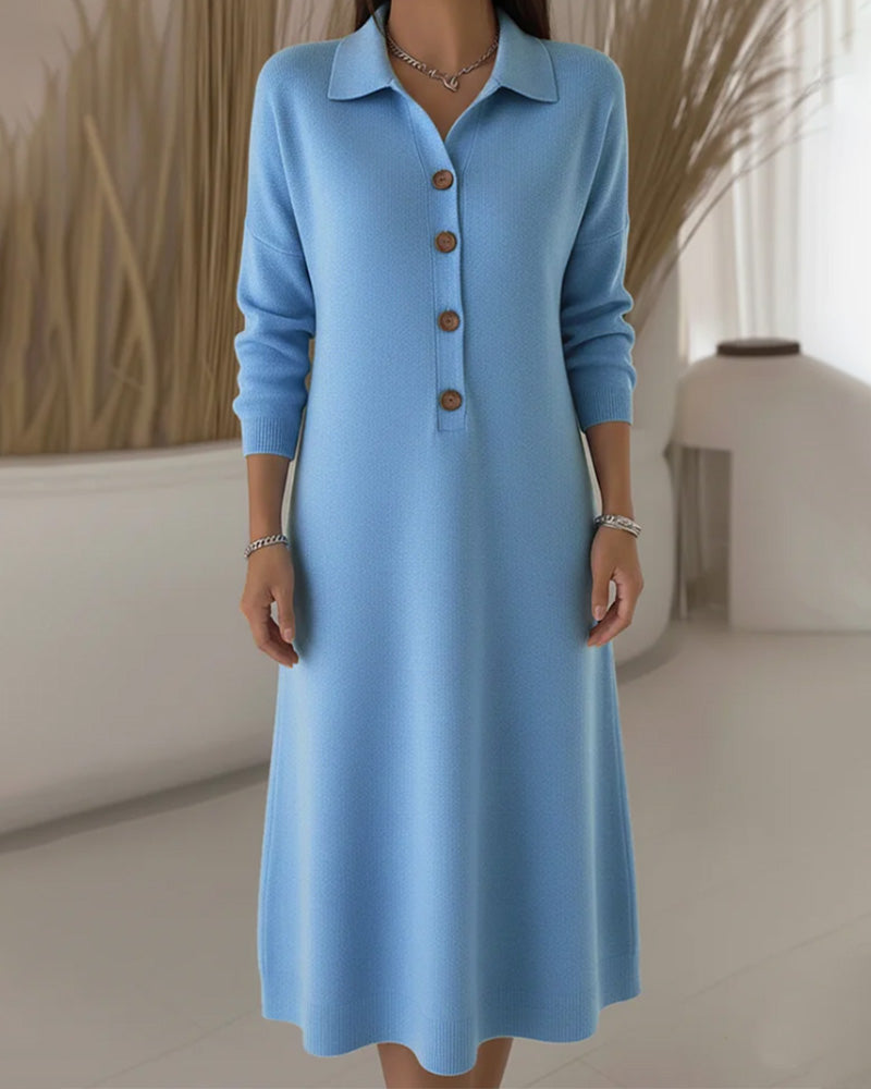 Motekjole Med Knapper Og Krage