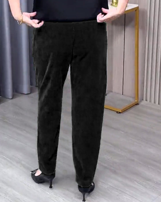 Enfargede stretch-skinnybukser