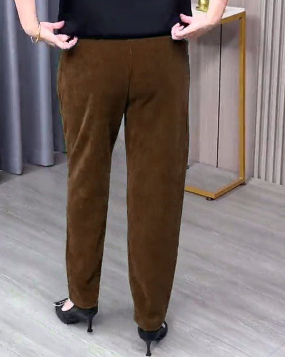 Enfargede stretch-skinnybukser