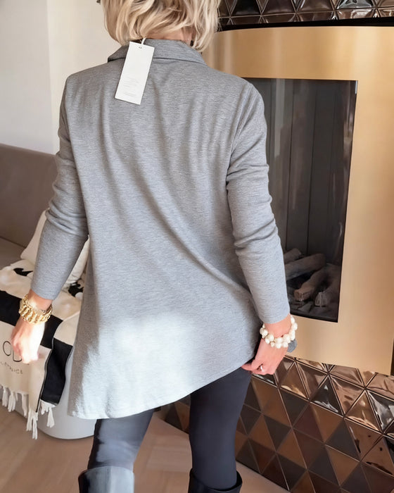 Uregelmessig Krage Langermet Topp