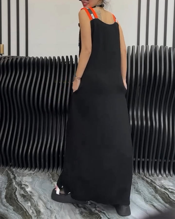 Kjole Ermeløs Personlig Bokstavtrykk