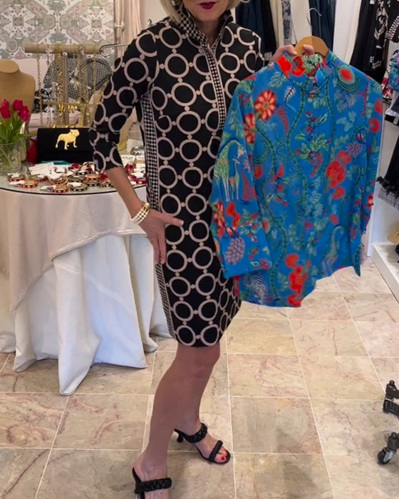 Prikkete kjole for kvinner