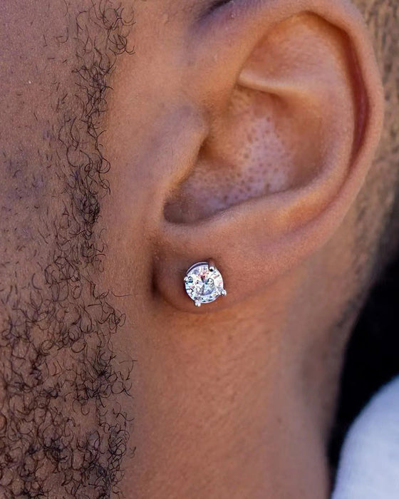 Klassiske runde zirkon øredobber