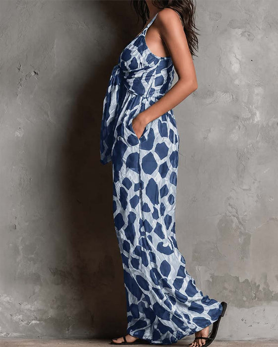 Jumpsuit Leopardskinn Seletøy Breibein