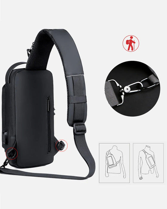 Passord anti-tyveri brystveske