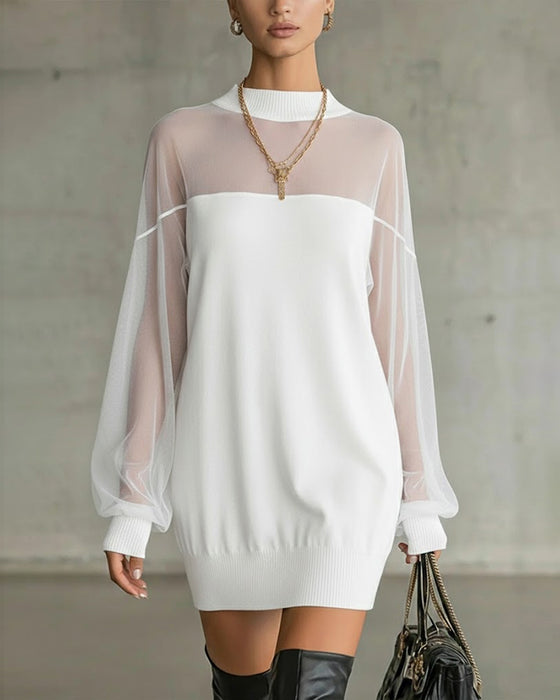 Kjole Lykterm Ensfarget Lappearbeid