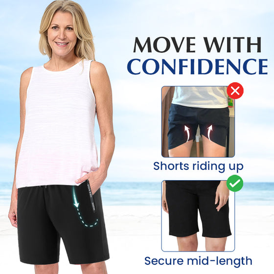 Unisex Is-silke Raskt Tørkende Stretchshorts