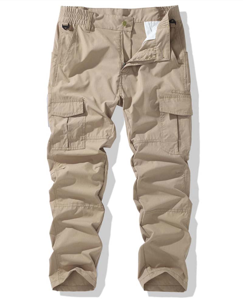 Bukser Strikk Midje Dobbel Lomme Cargo