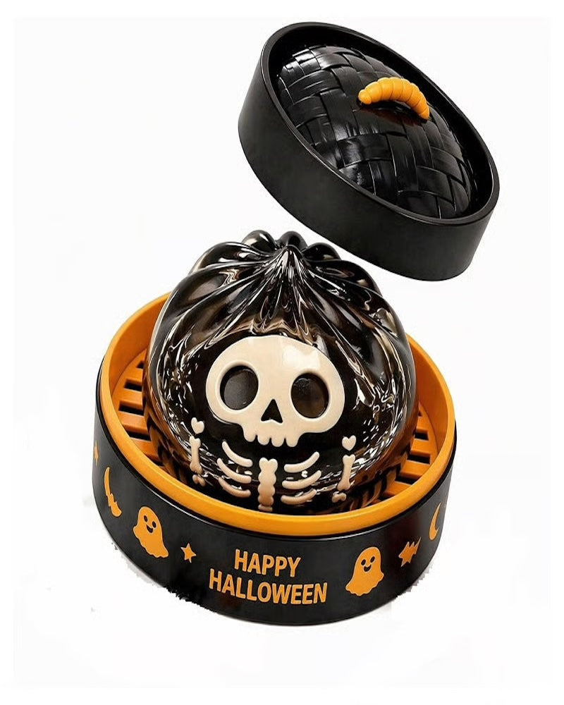 Halloween-Sett Med Søte Skumle Spøkelse-Maruko-Myke Klemmeleker, Miniatyr Bærbar Stressleke, Sensoriske Produkter For Halloween-Ting, Påfyll Til Festgodsposer & Minigaver