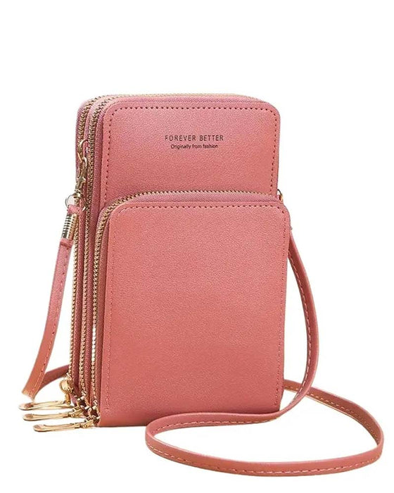 Ensfarget Fashion Crossbody Telefonveske