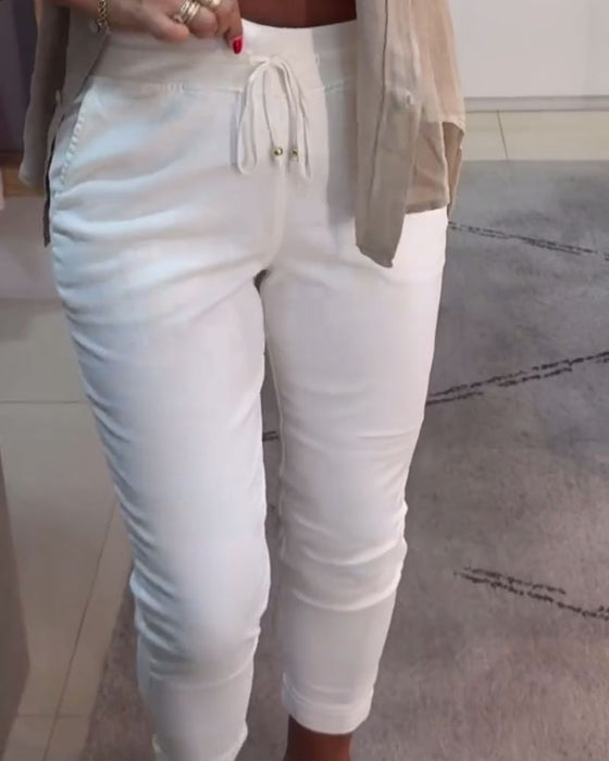 Blyantbukser Casual Med Snøring