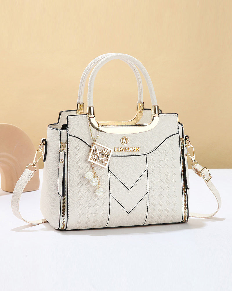 Veske Kvinne'S V-Søm Topphåndtak Satchel