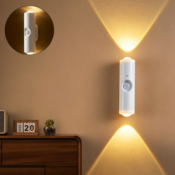 Dobbelt Hode Katteøye Sensor Vegglampe