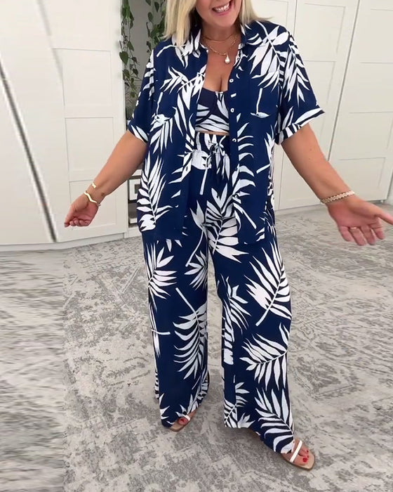 Svømmedrakt Tre-delt Hawaii-mønster