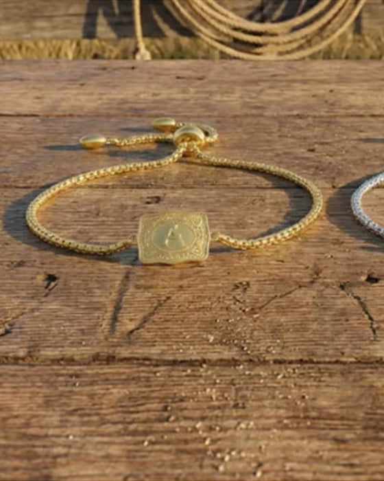 Armbånd Preget Bokstav
