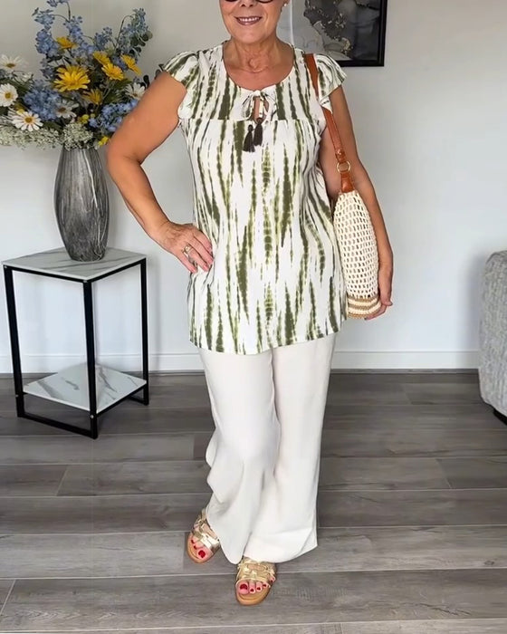 Bluse Lotusblad Ermer Dusker Tie-Dye
